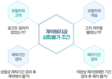 참벗손해사정 - 계약해지권 성립불가 조건